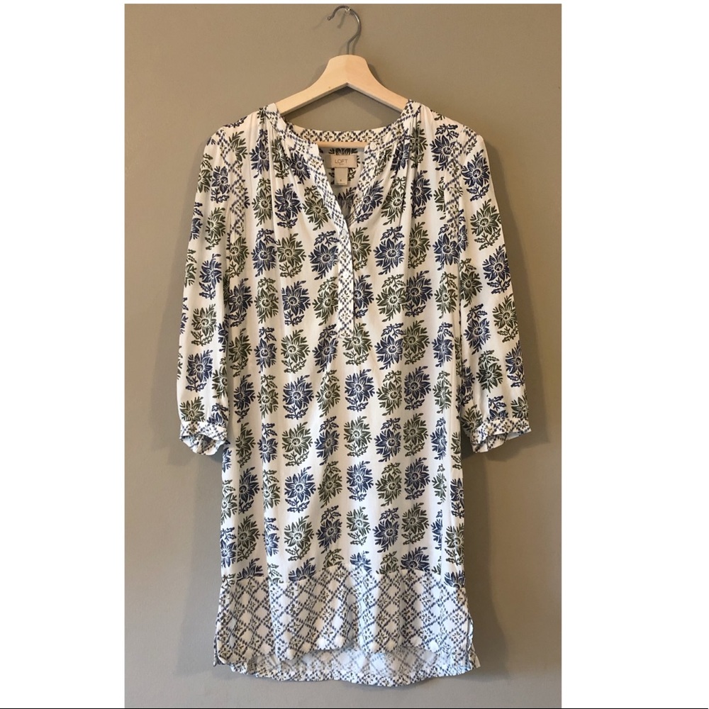 LOFT Floral Print Dress